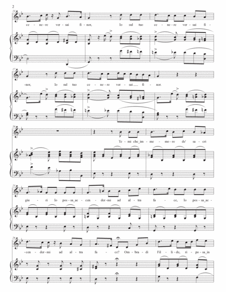 BELLINI: Dolente immagine di Fille mia (transposed to G minor, F-sharp minor, and F minor)