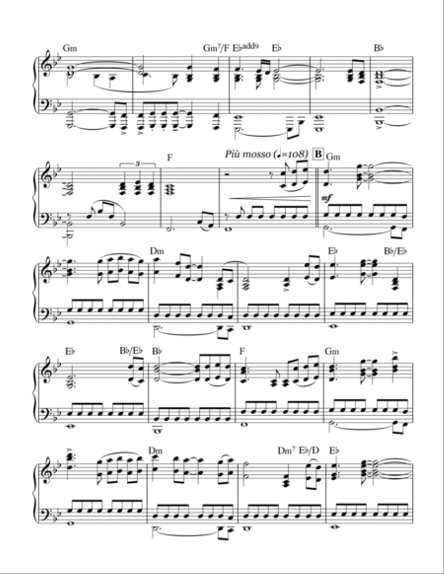New Beginnings Piano Solo scores gallery preview page 2