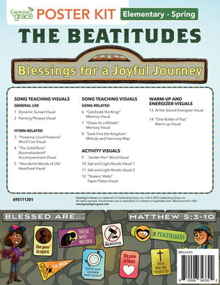 The Beatitudes Elementary Curriculum Spring Poster Kit
