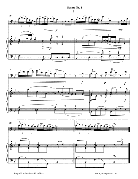 Vivaldi: Sonata No. 1 for Euphonium & Piano image number null
