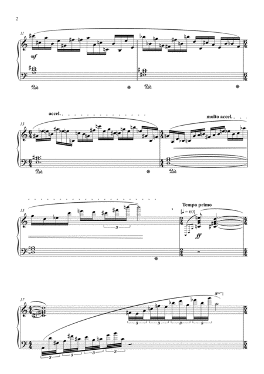 Nebulae Piano Solo scores gallery preview page 2