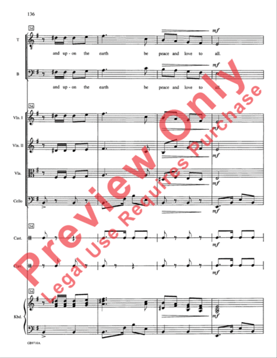 A Festival of Lessons and Carols Choir scores gallery preview page 137