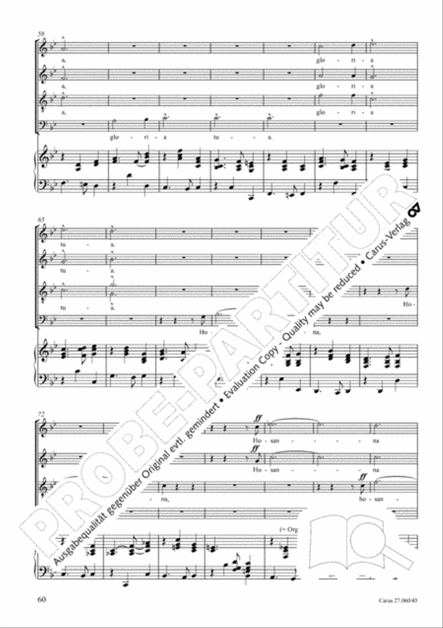 Messe a quatre voix 4-Part scores gallery preview page 61