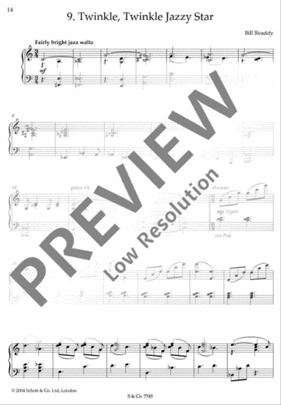 Twinkle, Twinkle Jazzy Star Piano Solo scores gallery preview page 15