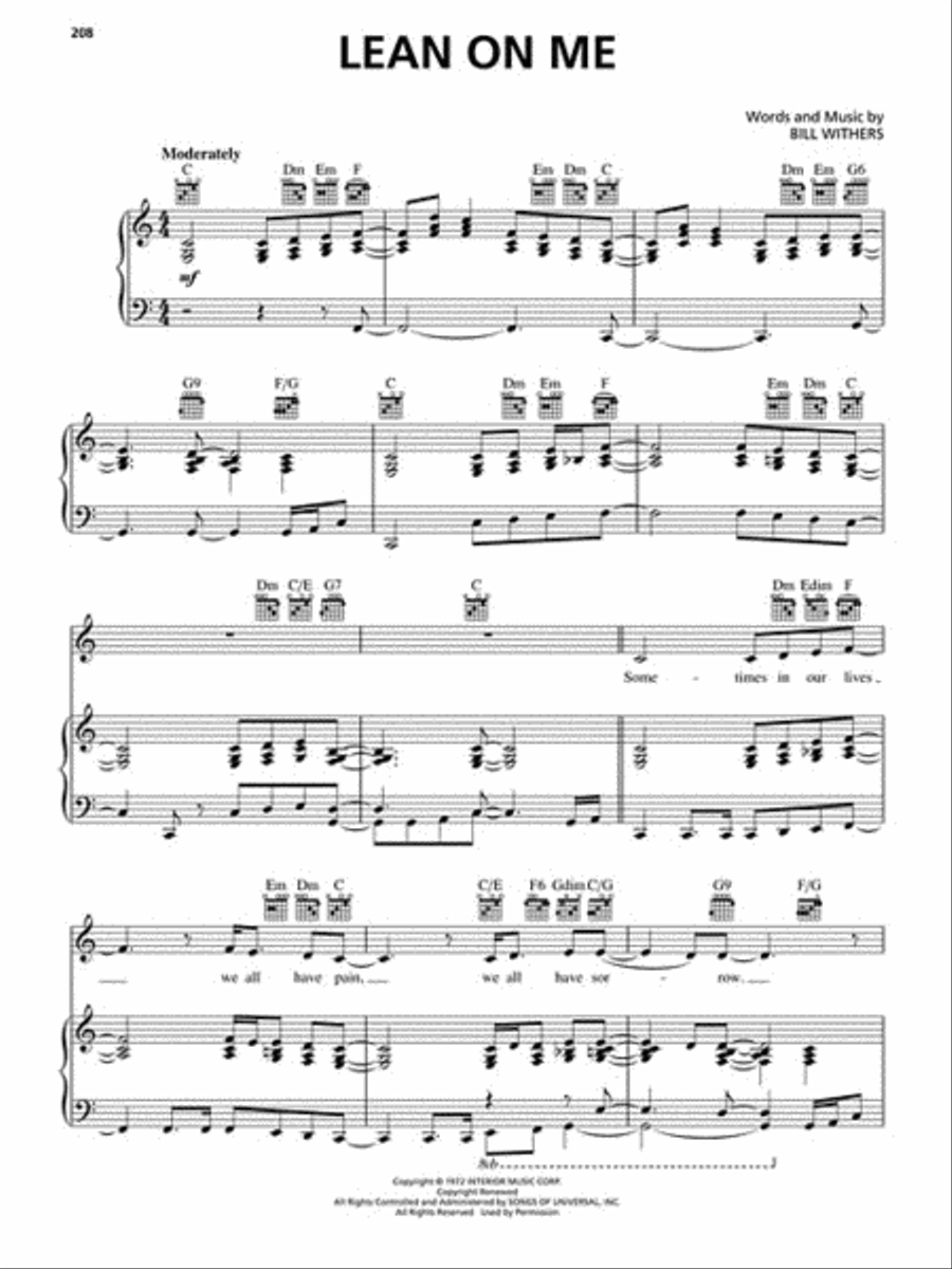 Karaoke Favorites Piano, Vocal, Guitar scores gallery preview page 4