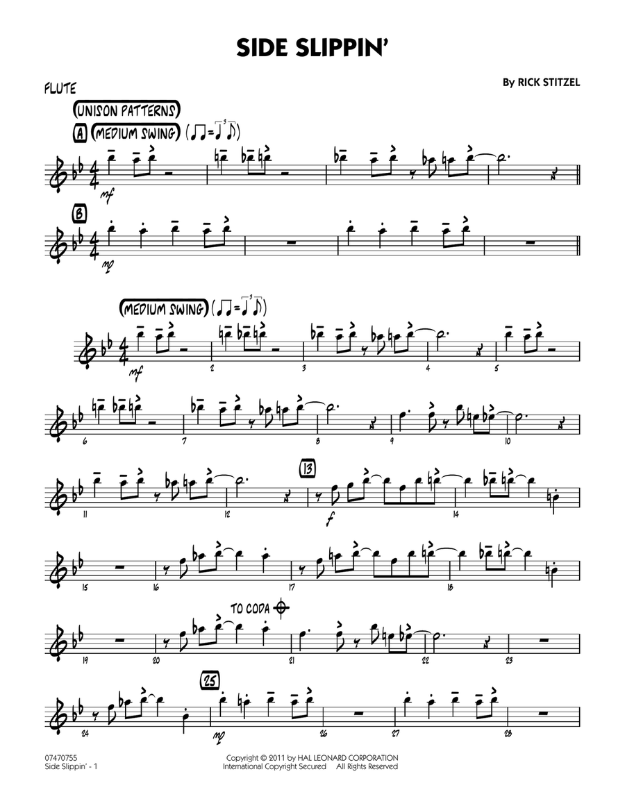 Side Slippin' - Flute