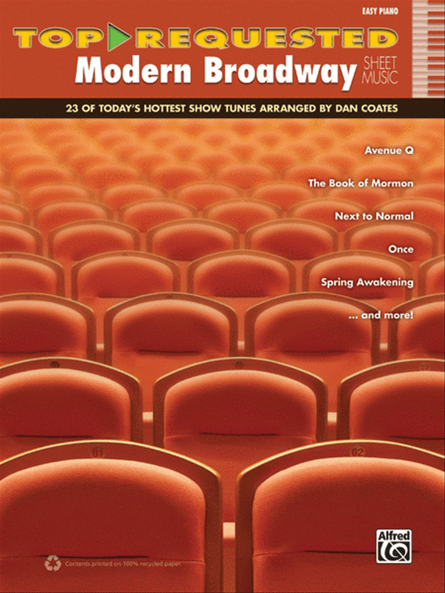 Top-Requested Modern Broadway Hits Easy Piano scores gallery preview page 1