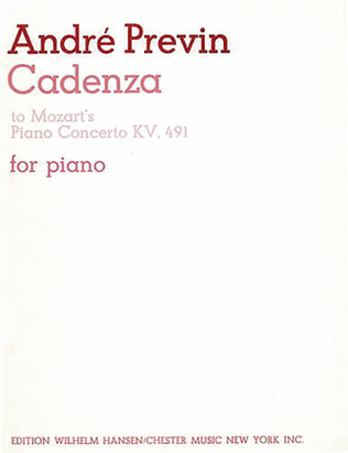 Book cover for Previn Cadenza To Mozart's Piano Concerto In C Minor K.491