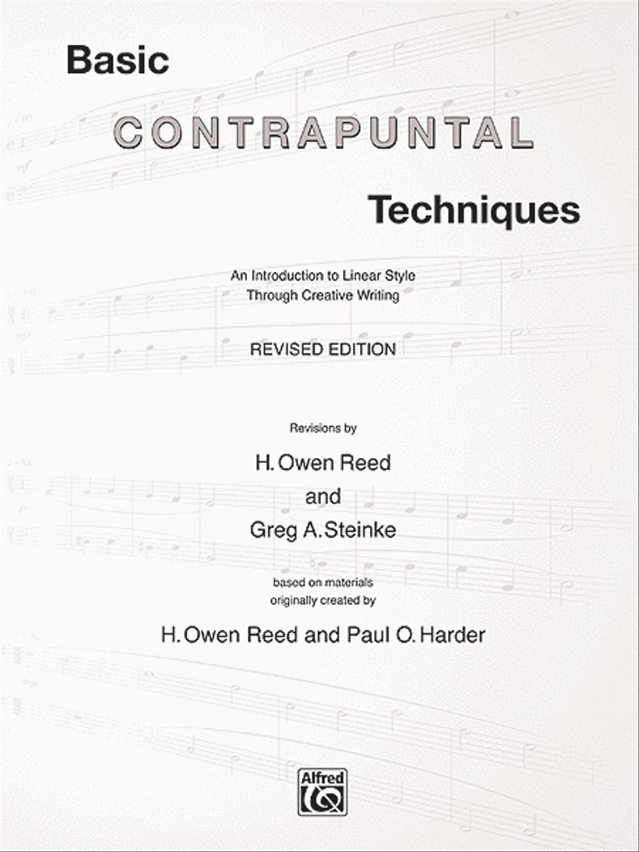 Book cover for Basic Contrapuntal Techniques