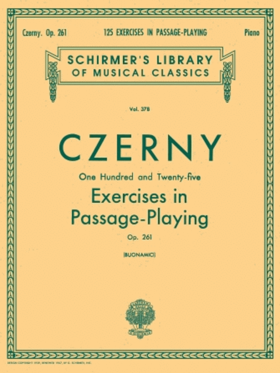 125 Exercises in Passage Playing, Op. 261
