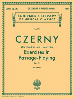 Book cover for 125 Exercises in Passage Playing, Op. 261