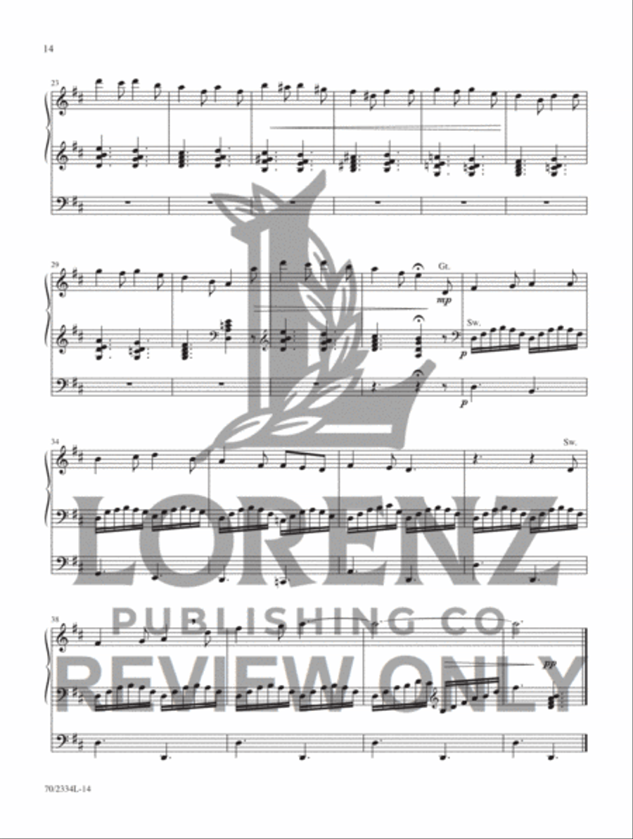 Jazzy Hymn Settings for Organ Organ Accompaniment scores gallery preview page 9
