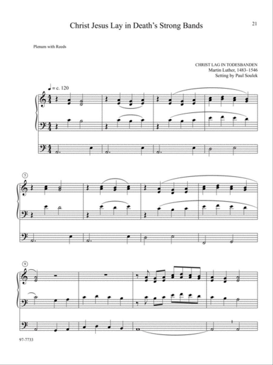 A Reformation Easter: Organ Preludes on Sixteenth-Century Hymns Organ scores gallery preview page 7