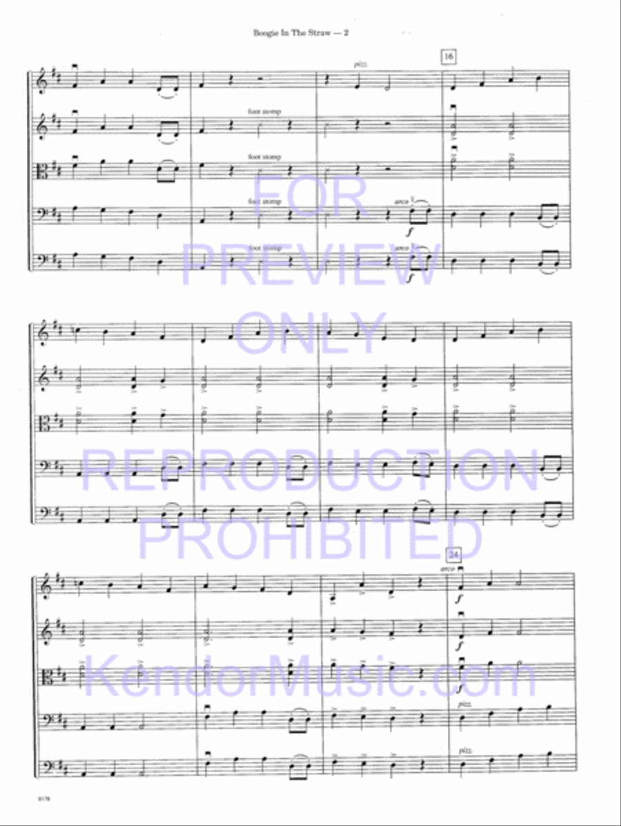 Boogie In The Straw String Orchestra scores gallery preview page 5