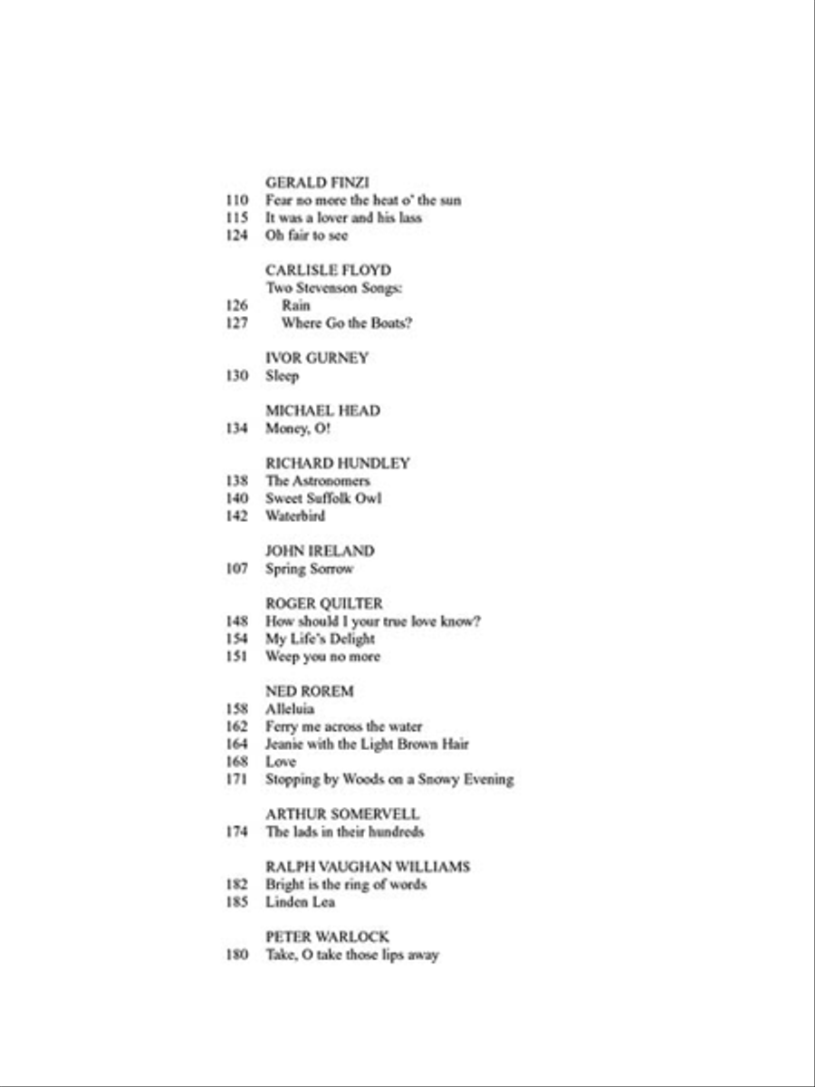Art Song in English - 50 Songs by 20 American and British Composers Voice Solo scores gallery preview page 5