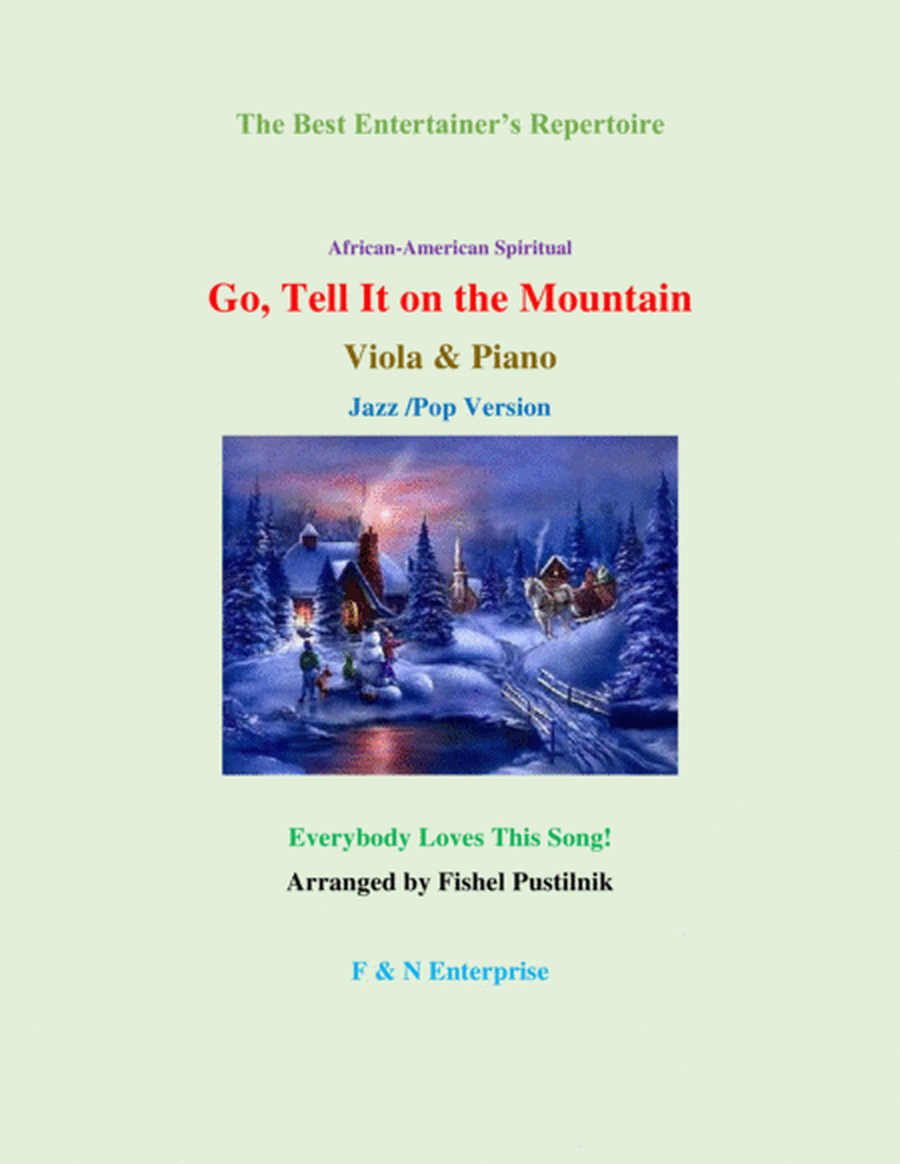 "Go, Tell It On the Mountain" for Viola and Piano image number null