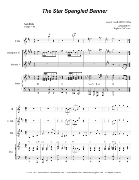 The Star Spangled Banner (French Horn solo and Piano) image number null