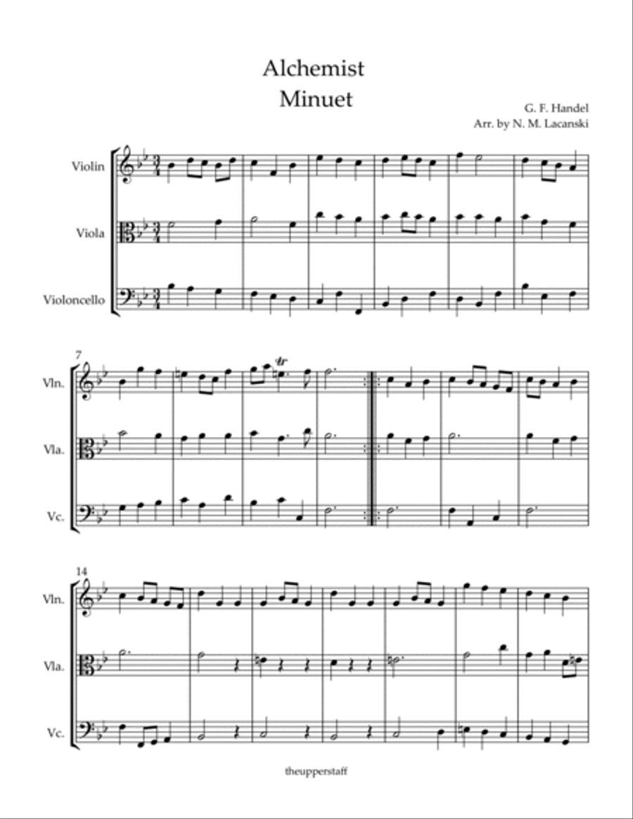 Alchemist Minuet String Trio scores gallery preview page 2