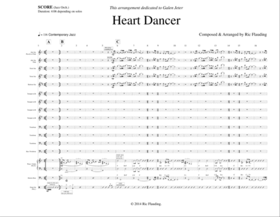 Heart Dancer (Jazz Band) Jazz Ensemble scores gallery preview page 1