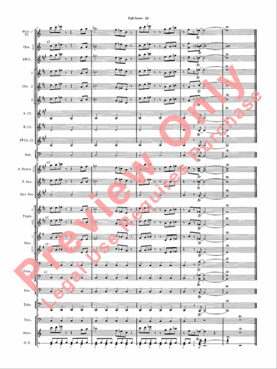 James Bond Suite Concert Band scores gallery preview page 26