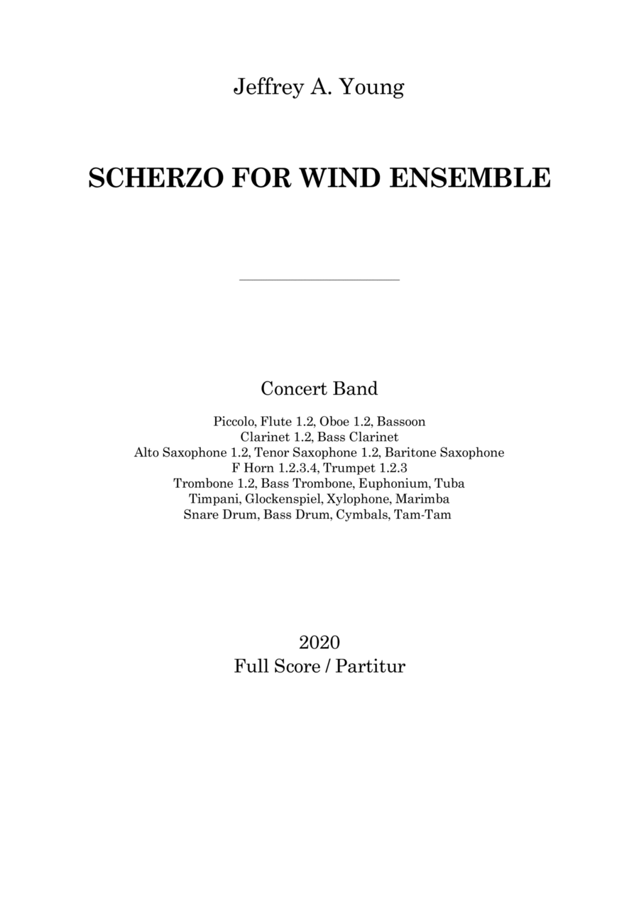 Fantasy on the Dies Irae Concert Band scores gallery preview page 1