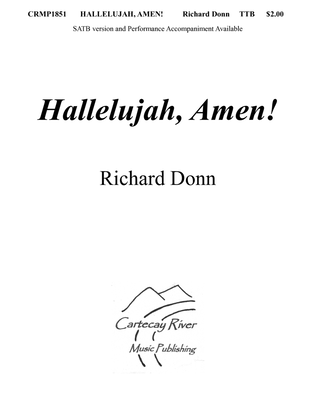 Book cover for HALLELUJAH, AMEN! (TTB)