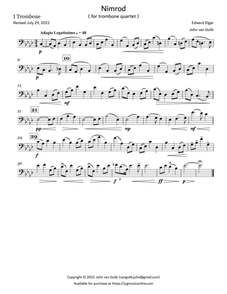 Nimrod - Trombone Quartet image number null