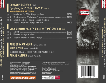Johanna Doderer: Symphony No. 2 "Bohinj" - Violin Concerto No. 2 "In Breath Of Time"