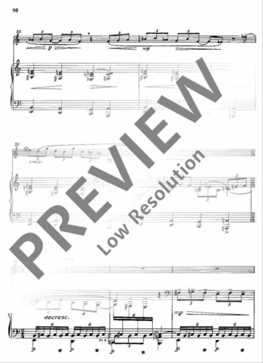 Three Pieces Three Pieces A Clarinet scores gallery preview page 17
