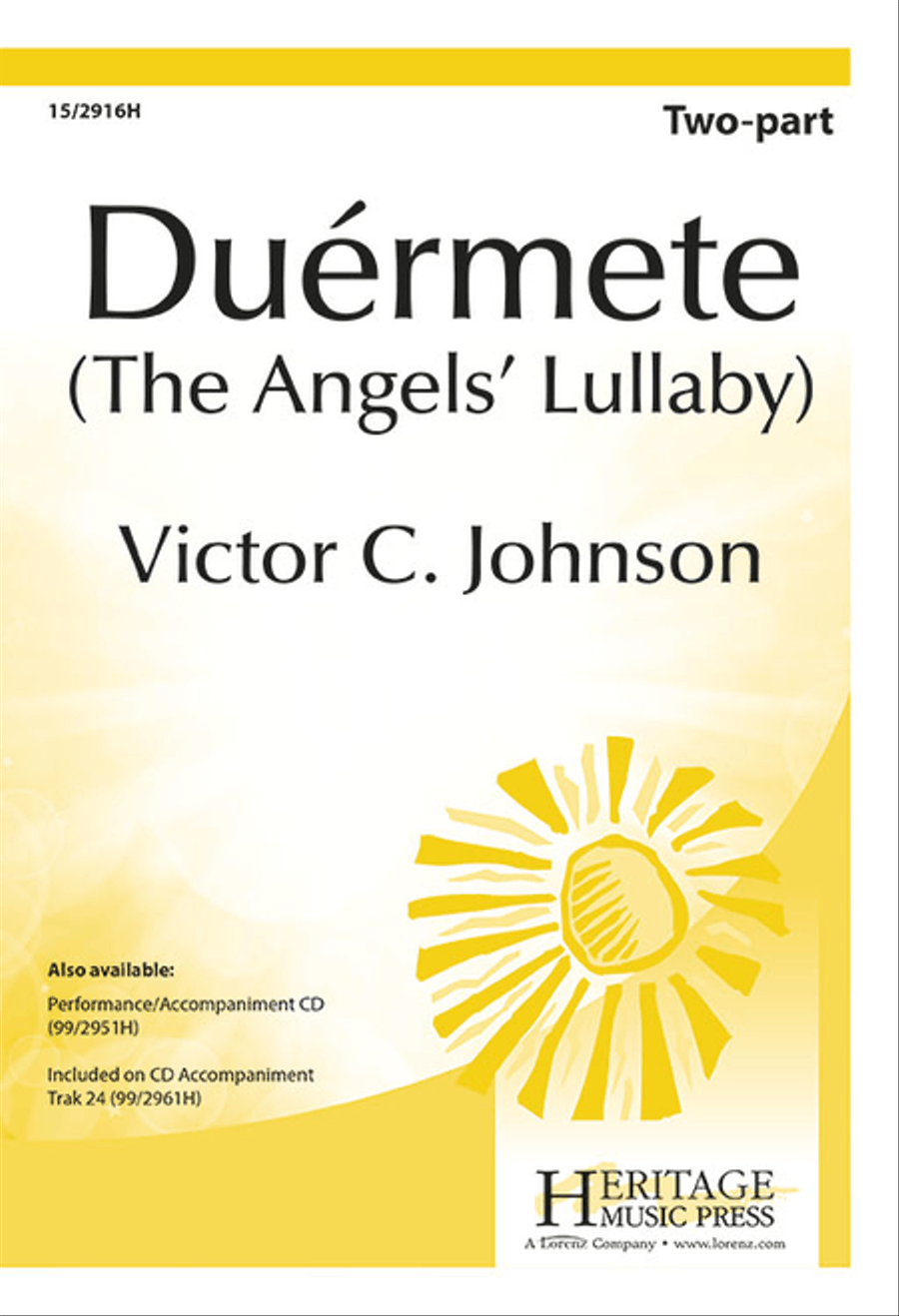 Duérmete (The Angels' Lullaby) 2-Part scores gallery preview page 1