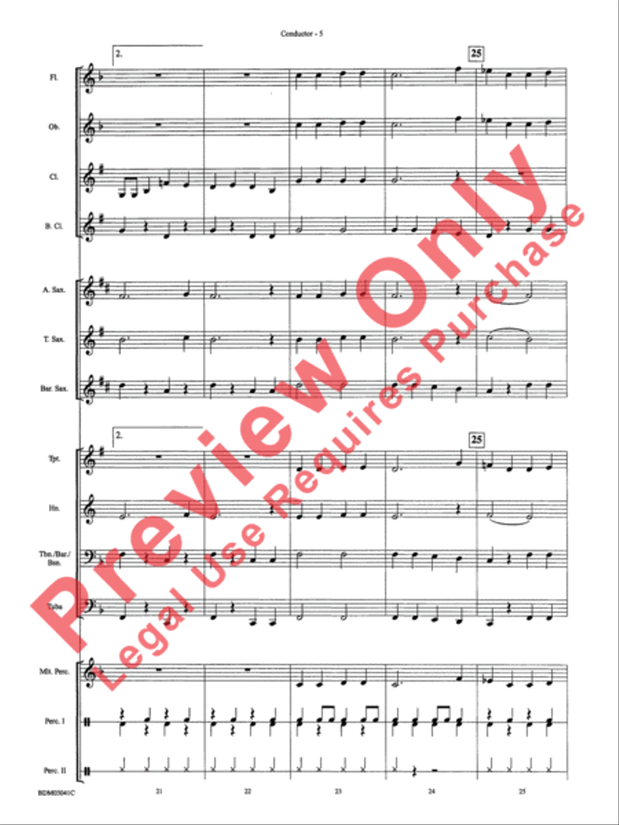 Clarinet Cookin' Clarinet Cookin' Concert Band scores gallery preview page 8