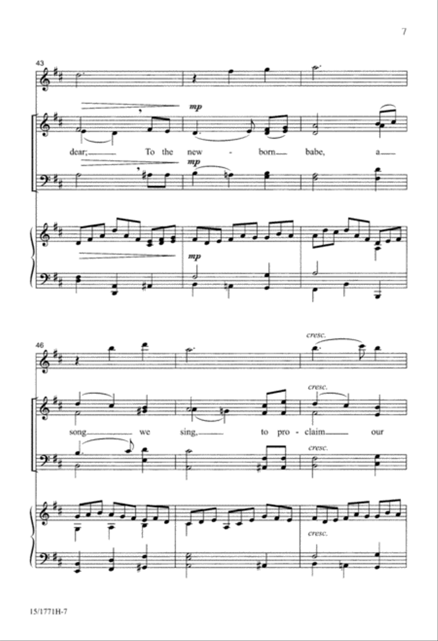 A Joyful Noel 4-Part scores gallery preview page 7