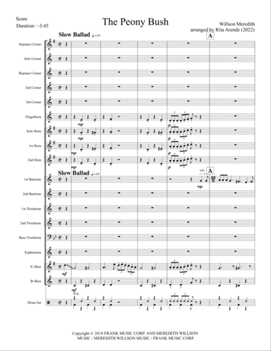 The Peony Bush Brass Band scores gallery preview page 3