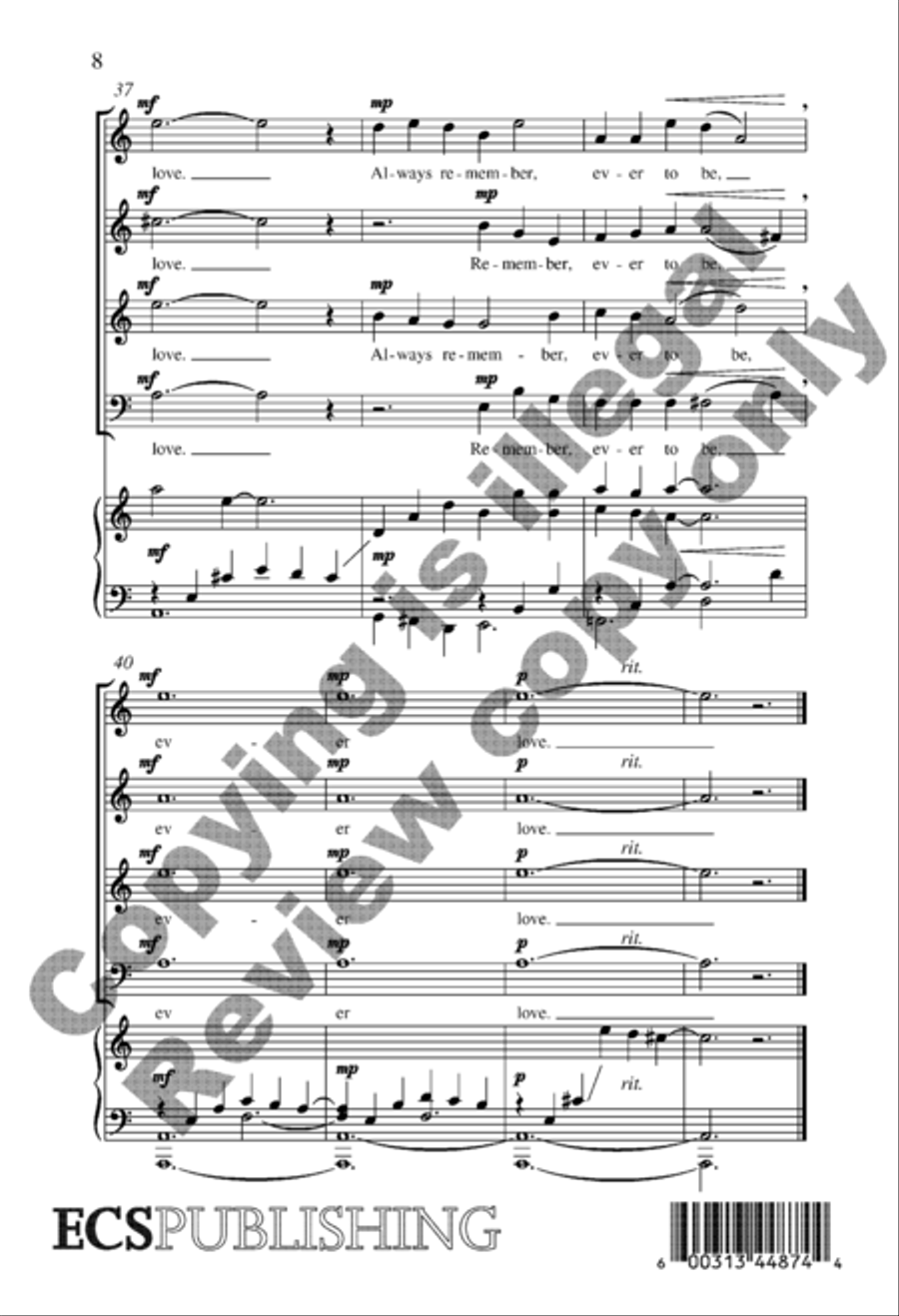 Ever Love Ever Love 4-Part scores gallery preview page 15