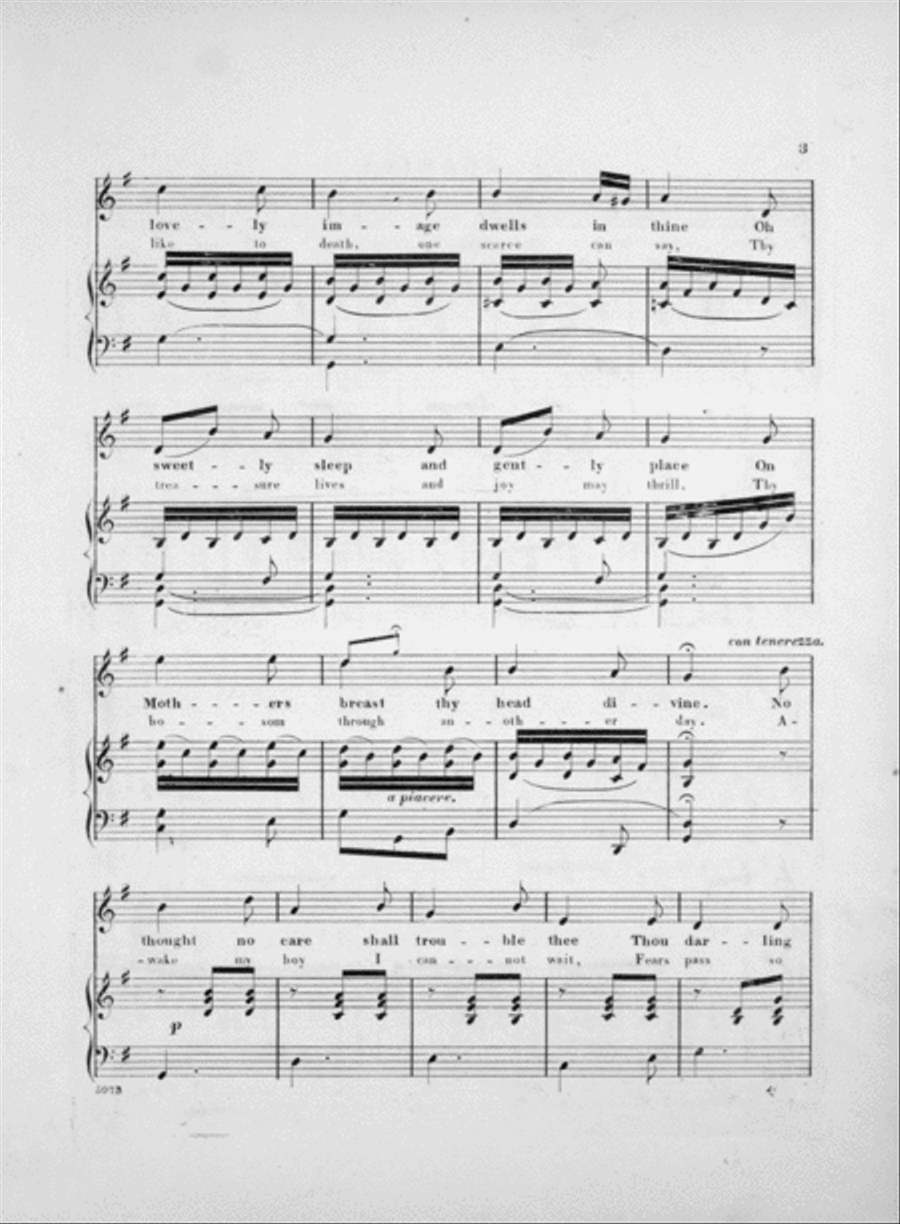 Charley, or, A Mother's Fears. Romanza Voice scores gallery preview page 3
