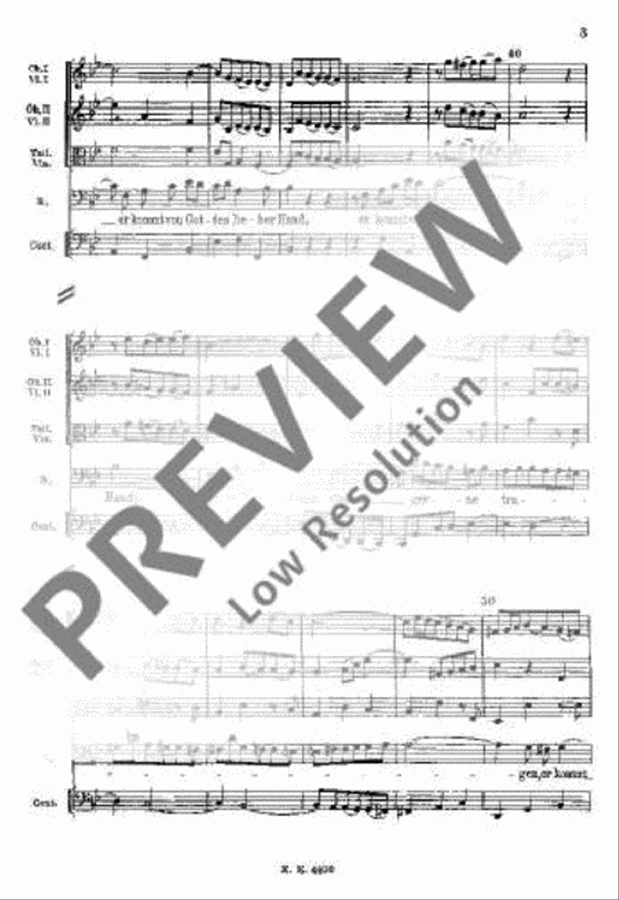 Cantata No. 56 (Cross-staff Cantata, Dominica 19 post Trinitatis) Choir scores gallery preview page 12