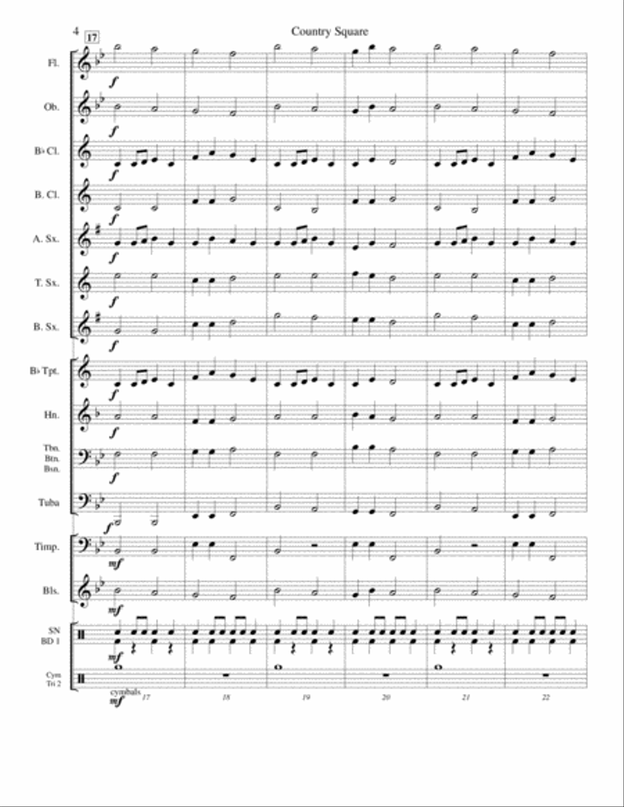 Country Square Concert Band scores gallery preview page 4