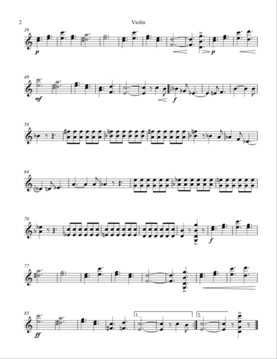 Antoinette (Advanced) Violin Solo scores gallery preview page 2