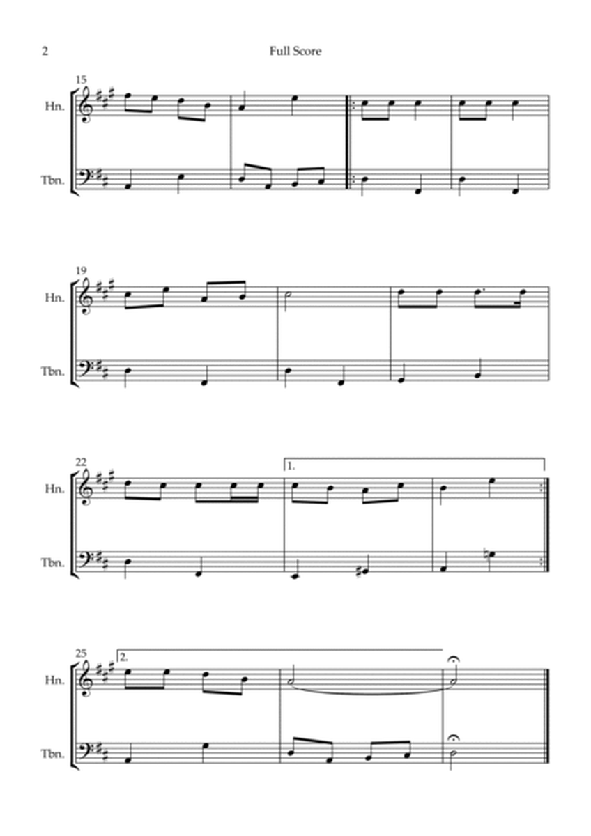 Jingle Bells (Christmas Song) for Horn in F & Trombone Duo image number null