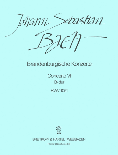 Brandenburg Concerto No. 6 in Bb major BWV 1051