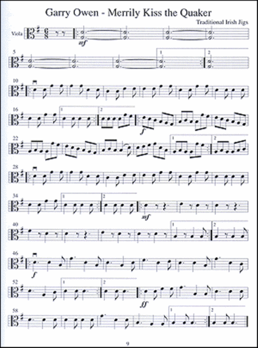 Celtic Fiddle Tunes for Solo and Ensemble - Viola, Violin 3 & Ensemble Score String Duet scores gallery preview page 4