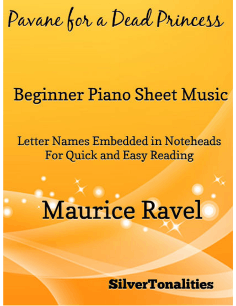 Pavane for a Dead Princess Beginner Piano Sheet Music Easy Piano scores gallery preview page 1