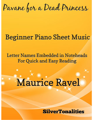 Book cover for Pavane for a Dead Princess Beginner Piano Sheet Music