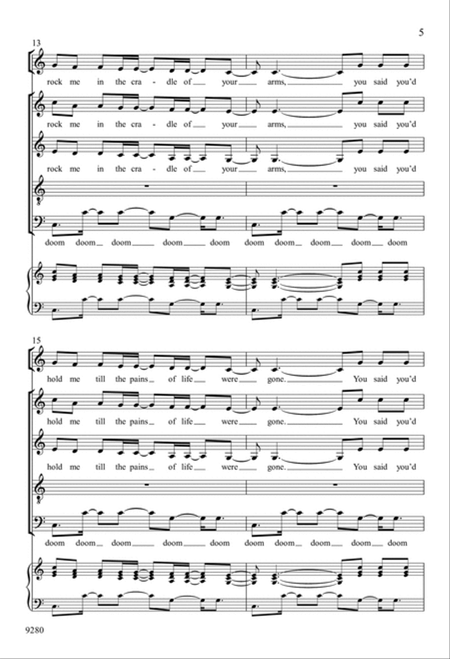 Wanting Memories 4-Part scores gallery preview page 5