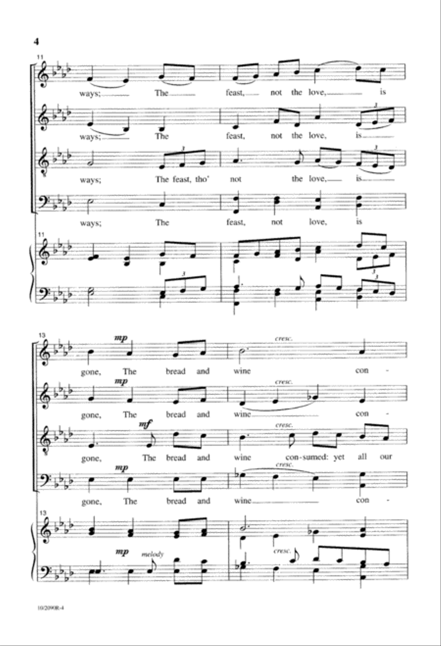 The Hour of Banquet and Song Divisi scores gallery preview page 4
