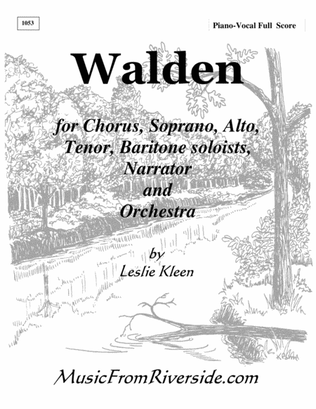 WALDEN - The complete piano-vocal score