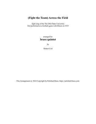 Book cover for Across the Field (Fight the Team)