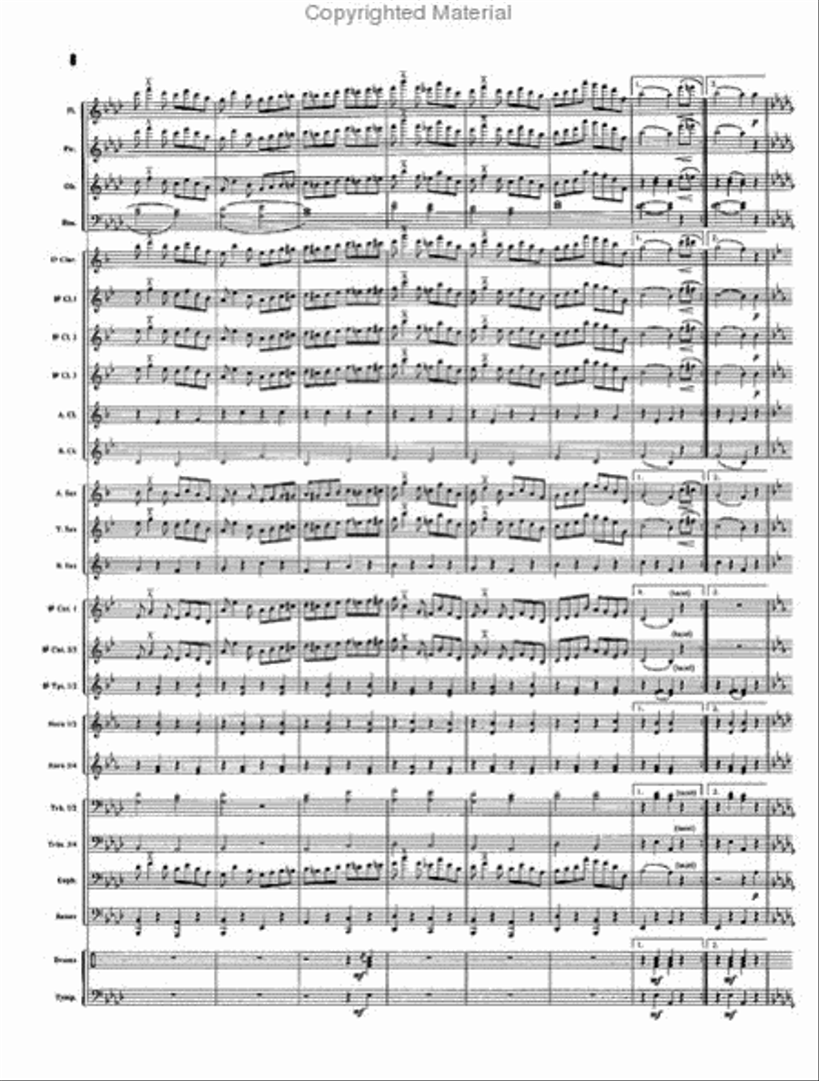 Willow Blossoms Concert Band scores gallery preview page 4
