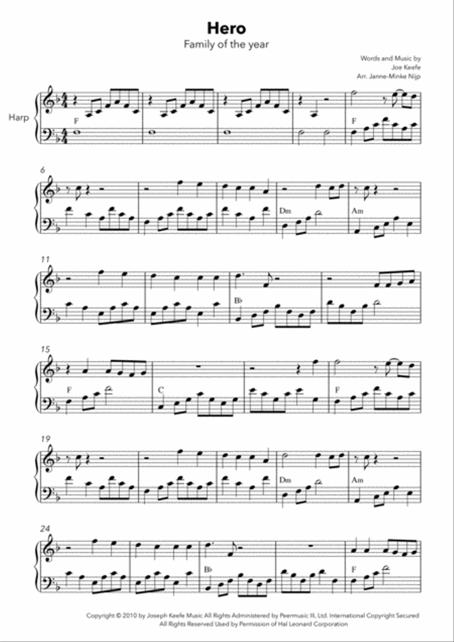 Hero Harp scores gallery preview page 2