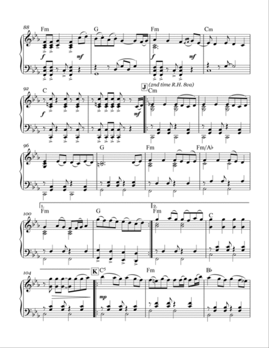Amman Piano Solo scores gallery preview page 5